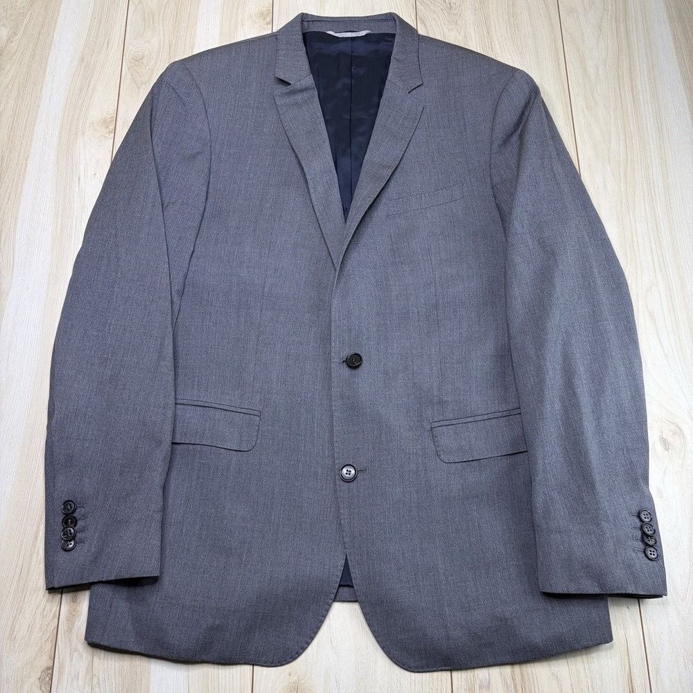 Burton of London Dormeuil Wool Blazer Mens Size 42S Regular Fit Gray
